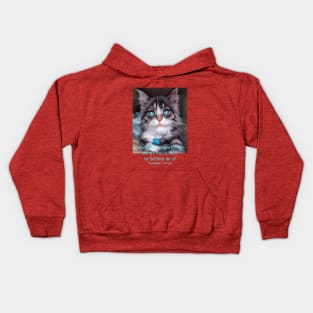 I have only one wrinkle on my body and I'm sitting on it (kitten) Kids Hoodie